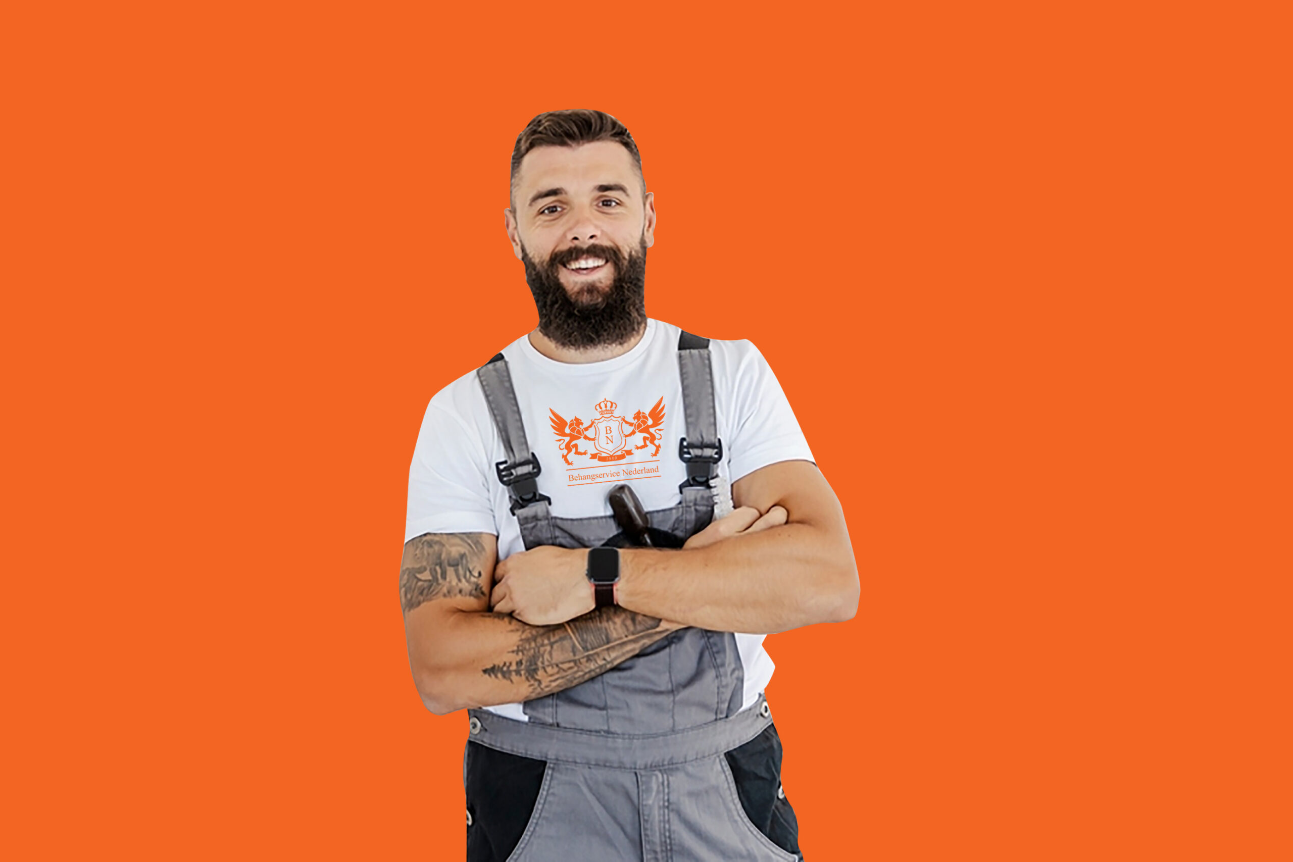 Deze behanger kun je huren in Den Haag voor al je behangwerkzaamheden.